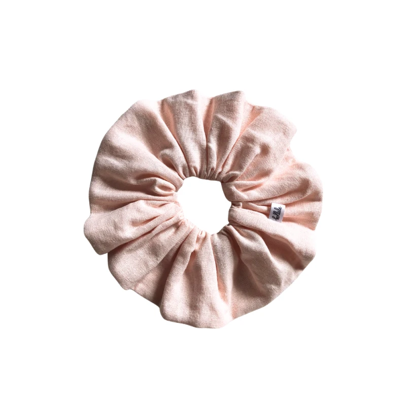 duża lniana gumka do włosów kollale / scrunchie / kolekcja basic